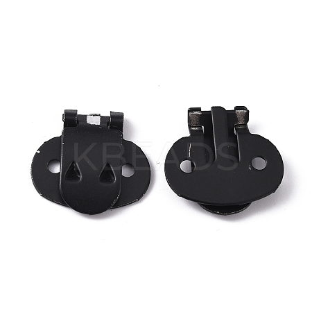 Iron Flat Blank Shoe Clips IFIN-WH0072-01A-EB-1