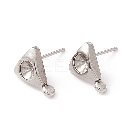 Non-Tarnish 304 Stainless Steel Stud Earring Findings STAS-P308-06P-1