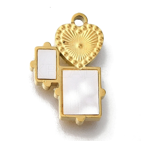 Ion Plating(IP) 304 Stainless Steel Manual Polishing Charms STAS-M059-05G-02-1