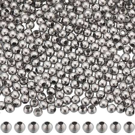 304 Stainless Steel Round Seamed Beads STAS-SC0006-95A-1