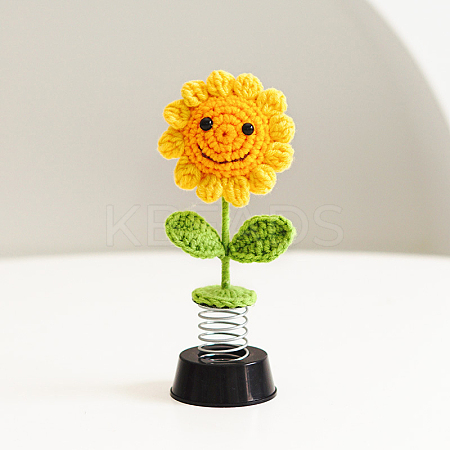 Cute Yarn Flower Spring Car Dashboard Ornament AUTO-PW0001-57E-1
