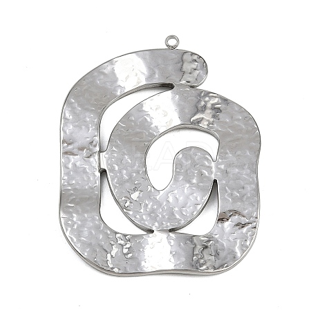 304 Stainless Steel Big Pendants LS-STAS-G363-02P-1
