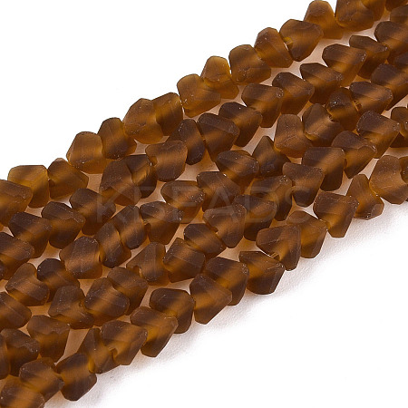 Frosted Transparent Glass Beads Strands LS-GLAA-N016-4mm-01-1