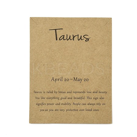 12 Constellation Theme Cardboard Jewelry Display Cards AJEW-TAC0003-10K-1