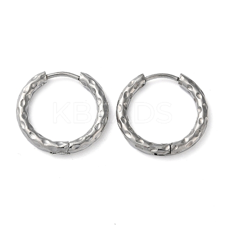 Non-Tarnish 304 Stainless Steel Huggie Hoop Earrings EJEW-H111-02D-P-1