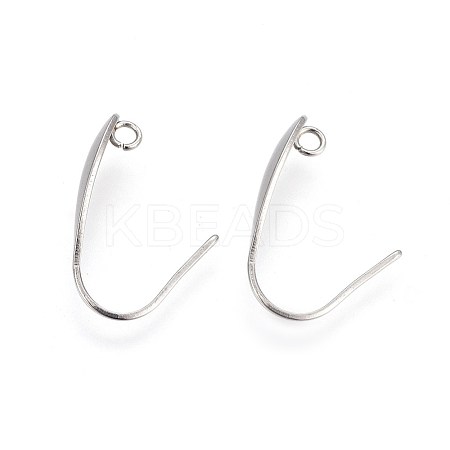 304 Stainless Steel Earring Hooks STAS-I100-41G-1