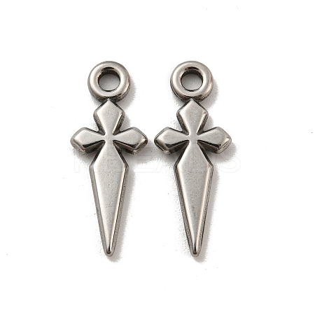 Non-Tarnish 304 Stainless Steel Pendants STAS-O004-06B-P-1