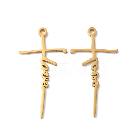 Ion Plating(IP) 304 Stainless Steel Pendants STAS-H212-10G-1