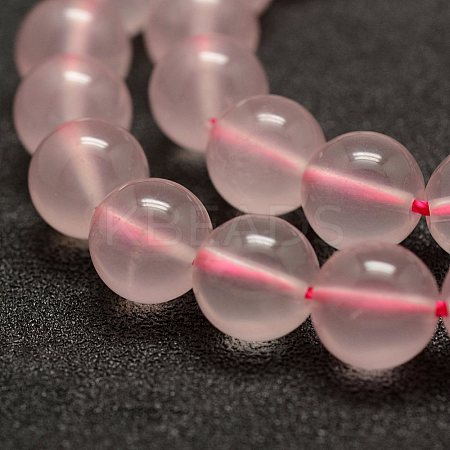 Natural Rose Quartz Beads Strands G-G735-47-8mm-1