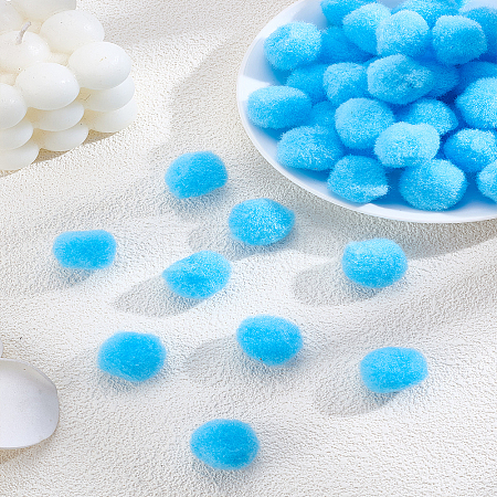 100Pcs DIY Doll Craft Pom Pom Yarn Pom Pom Balls DIY-LP0005-40B-1