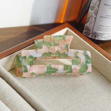 Cellulose Acetate(Resin) Claw Hair Clips PW-WGE4026-01-1