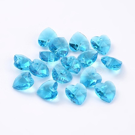 Romantic Valentines Ideas Glass Charms LS-G030V10mm-06-1
