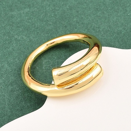 Brass Cuff Rings for Women RJEW-Z113-15G-1
