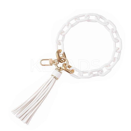 Chain Link Wristlet Keychain HJEW-SW00013-06-1