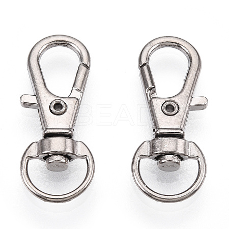 Alloy Swivel Lobster Claw Clasps X-FIND-T069-01A-P-1
