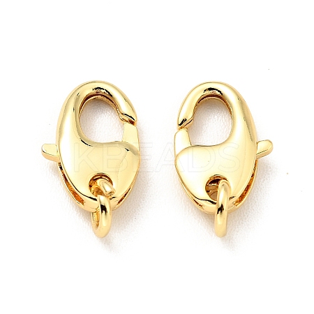 Brass Lobster Claw Clasps X-KK-G416-24G-1