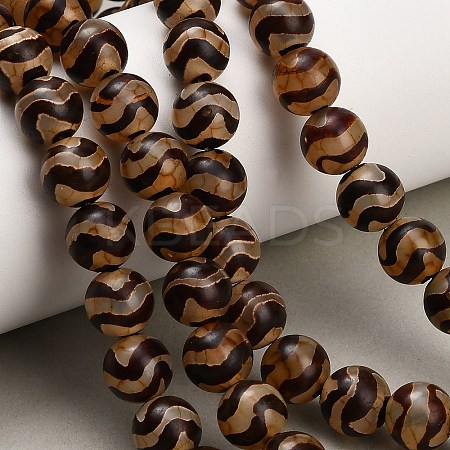 Tibetan Style dZi Beads Strands GG-CBA4812-B03-10MM-1