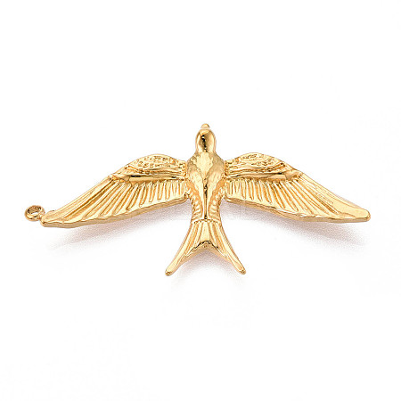 304 Stainless Steel Pendants STAS-T065-68G-1
