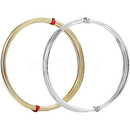 2Pcs 2 Colors Brass Wire FIND-BC0003-77-1