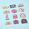 24Pcs 12 Styles Wood Pendants WOOD-FS0001-40-9