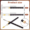 2Pcs 2 Styles Stainless Steel Leather Edge Oil Pen TOOL-NB0002-29B-2