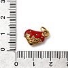 304 Stainless Steel Enamel Charms Ion Plating(IP) STAS-B097-08G-02-3