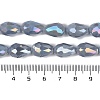 Opaque Solid Color Electroplate Glass Beads Strands EGLA-N013-P10mm-B05-4