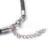 Braided Waxed Polyester Cord Necklaces Making NJEW-Z011-03P-C-2