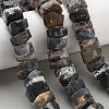 Natural Banded Agate Beads Strands G-K381-B01-1
