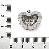 Brass Micro Pave Cubic Zirconia Pendants KK-C091-02B-PG-3