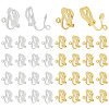 40Pcs 2 Colors Brass Clip-on Earring Findings KK-PH0010-11-1