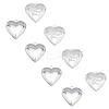 304 Stainless Steel Locket Pendants STAS-UN0016-36P-2