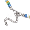 Natural Spiral Shell Pendant Necklaces NJEW-JN05179-6