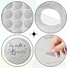 Round Plastic Silver Foil Embossed Picture Stickers DIY-WH20008-006-3