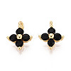 Brass Micro Pave Cubic Zirconia Pendants KK-D356-07-G-2