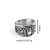 Retro 304 Stainless Steel Finger Rings for Men WGC3F58-01-5