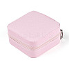 Square PU Leather Jewelry Set Box PAAG-PW0012-05B-2