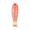 Brass Enamel Pendants KK-CBAF17A-06G-02-1