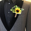 2Pcs Silk Corsage Boutonniere AJEW-CP0001-62-6