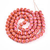 Baking Paint Glass Beads Strands DGLA-N008-10mm-01-3