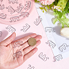 80Pcs Iron Paper Clip FIND-SP0004-77-3