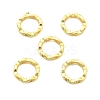 Brass Micro Pave Clear Cubic Zirconia Bead Frame KK-H495-03G-1