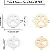 20Pcs 2 Style 201 Stainless Steel Links Connectors STAS-UN0027-20-5
