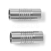 Tarnish Resistant 304 Stainless Steel Magnetic Clasps with Glue-in Ends X-STAS-R063-09-2