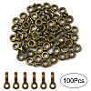 60Pcs Tibetan Style Tube Bails FIND-YW0001-59AB-1