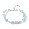 Natural Aquamarine Beads Bracelets for Women BJEW-H623-02S-09-4