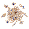 50Pcs 10 Style Alloy Links PALLOY-CJ0001-166-3
