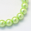 Baking Paint Glass Pearl Bead Strands HY-Q003-3mm-07-2