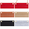 5Pcs 5 Colors Wool Felt Purse Organizer Insert FIND-WR0007-40B-1