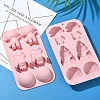 1Pc Astronaut Rocket Hemisphere DIY Silicone Molds DIY-YW0012-17-5